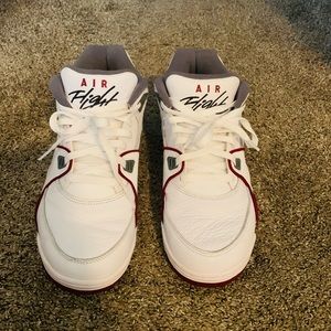 Burgundy and white Jordan Air Flight worn only a couple of times.